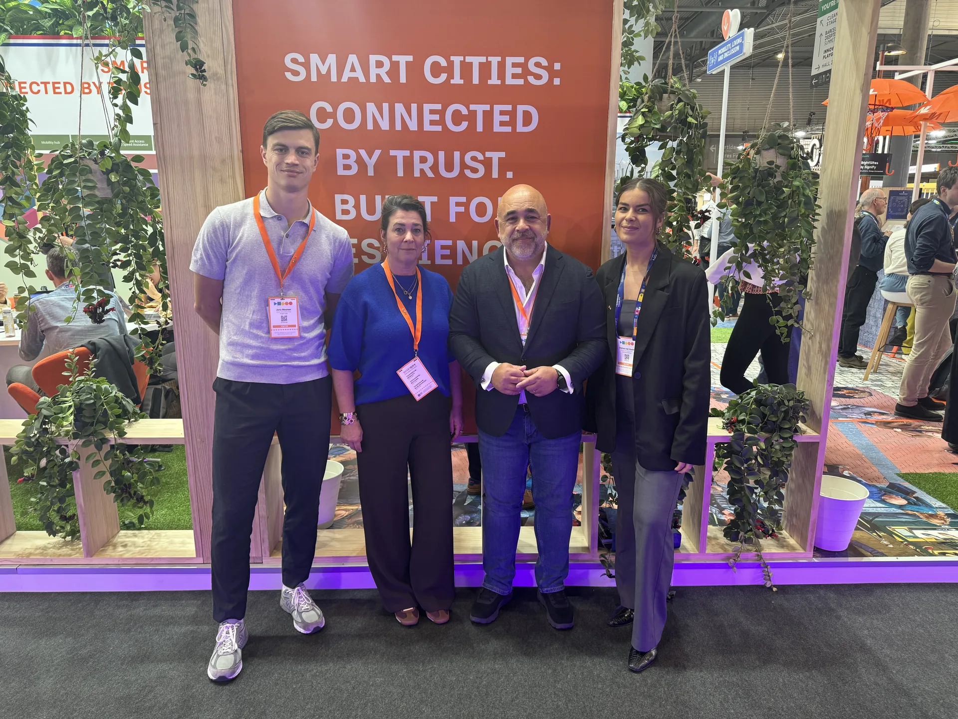 Bij de Smart Cities Connected by Trust stand