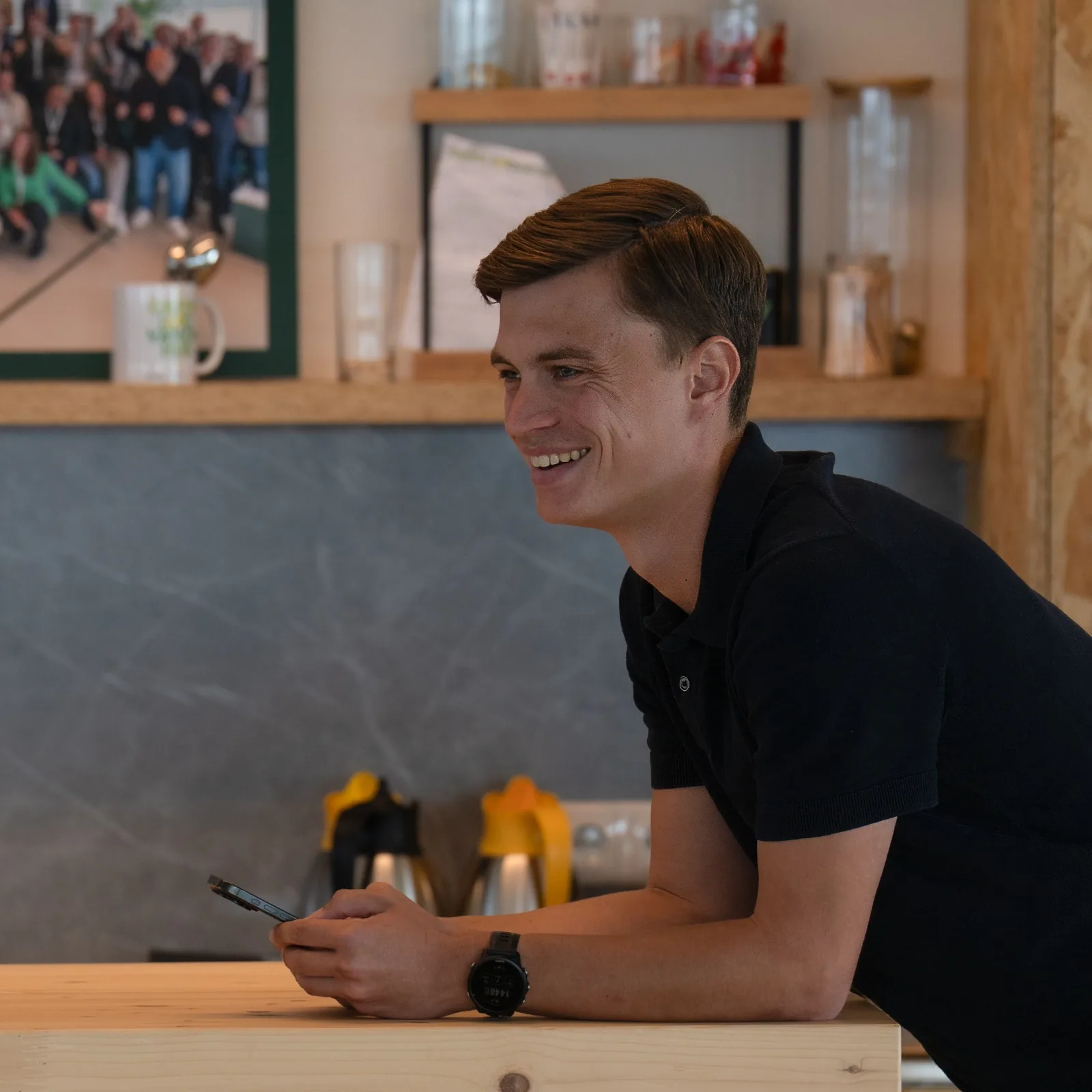 Joris Moonen lachend